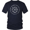 Norse Vegvisir Elder Runes Cotton T-ShirtT-shirtDistrict Unisex ShirtNavyS