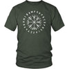 Norse Vegvisir Elder Runes Cotton T-ShirtT-shirtDistrict Unisex ShirtOliveS