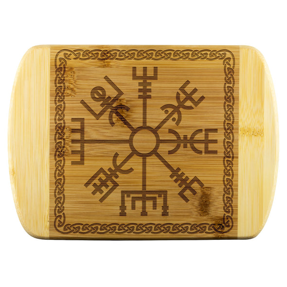 Norse Vegvisir Knotwork Wood Cutting BoardWood Cutting BoardsSmall - 8"x5.75"