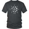 Norse Vegvisir Moons Cotton T-ShirtT-shirtDistrict Unisex ShirtCharcoalS