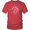 Norse Vegvisir Moons Cotton T-ShirtT-shirtDistrict Unisex ShirtHeather RedS