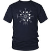 Norse Vegvisir Moons Cotton T-ShirtT-shirtDistrict Unisex ShirtNavyS