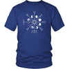 Norse Vegvisir Moons Cotton T-ShirtT-shirtDistrict Unisex ShirtRoyal BlueS