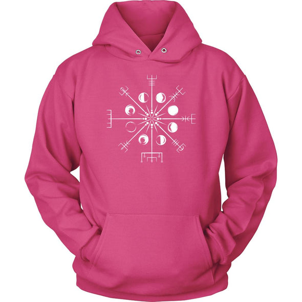 Norse Vegvisir Moons HoodieT-shirtUnisex HoodieSangriaS