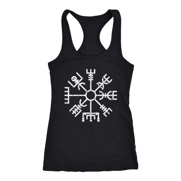 Norse Vegvisir Racerback Tank TopT-shirtNext Level Racerback TankBlackXS