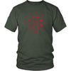 Norse Vegvisir Red Moons Cotton T-ShirtT-shirtDistrict Unisex ShirtOliveS