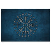 Norse Vegvisir Runes Canvas Wall ArtCanvas Wall Art 38 x 12