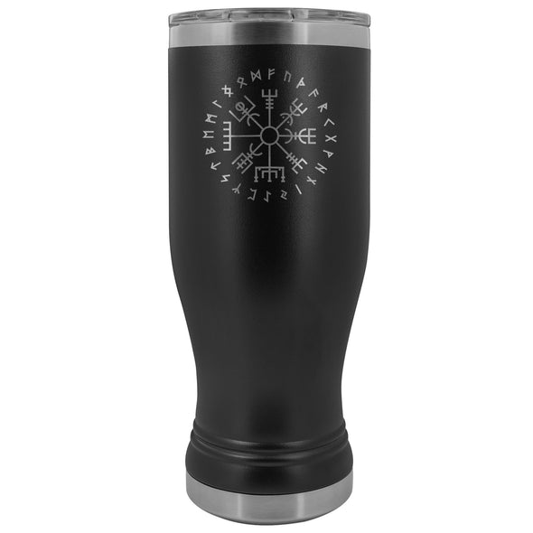 Norse Vegvisir Runes Etched Tumbler 20ozTumblersBlack