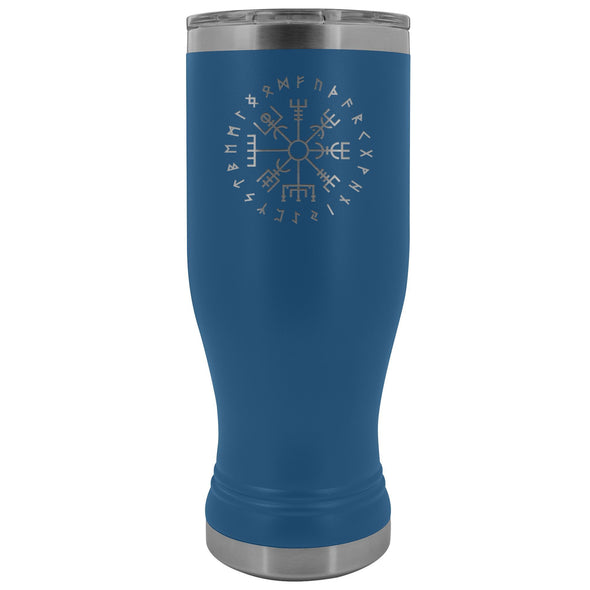 Norse Vegvisir Runes Etched Tumbler 20ozTumblersBlue