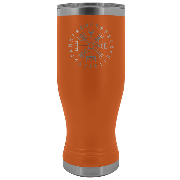 Norse Vegvisir Runes Etched Tumbler 20ozTumblersOrange