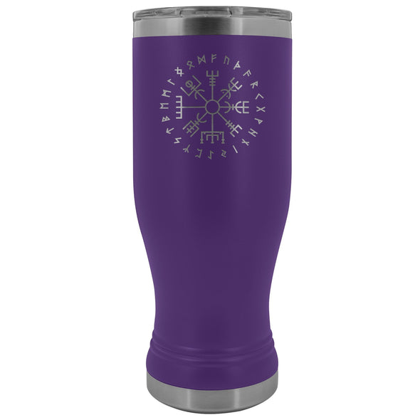 Norse Vegvisir Runes Etched Tumbler 20ozTumblersPurple