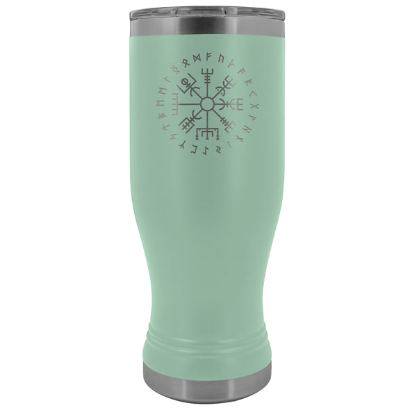 Norse Vegvisir Runes Etched Tumbler 20ozTumblersTeal