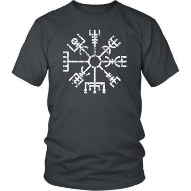 Norse Vegvisir Viking Compass T-ShirtT-shirtDistrict Unisex ShirtCharcoalS