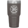 Norse Vegvisir Viking Compass Wayfinder Etched Tumbler 30ozTumblersPewter