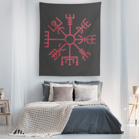 Norse Vegvisir Wall TapestryTapestries