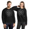 Norse Vegvisir Wayfinder Compass Elder Futhark Runes Sweatshirt