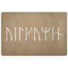 Norse Viking Age Welcome Runes DoormatDoormatLight Brown