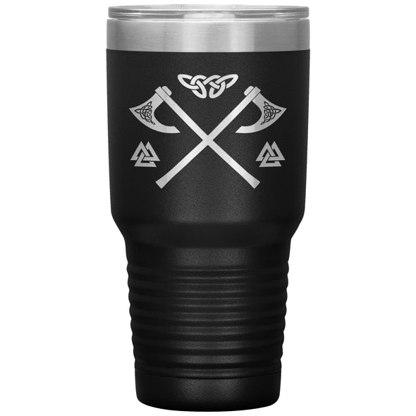 Norse Viking Axes Knotwork Tumbler 30ozTumblersBlack