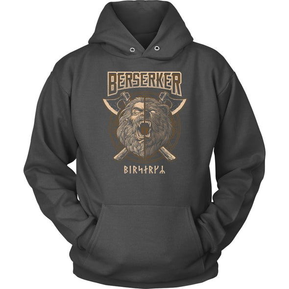 Norse Viking Berserker HoodieT-shirtUnisex HoodieCharcoalS