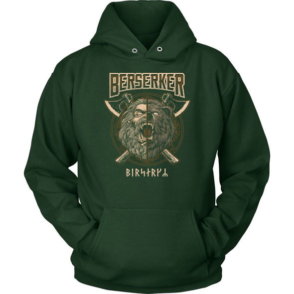 Norse Viking Berserker HoodieT-shirtUnisex HoodieDark GreenS