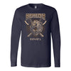 Norse Viking Berserker Long Sleeve ShirtT-shirtCanvas Long Sleeve ShirtNavyS