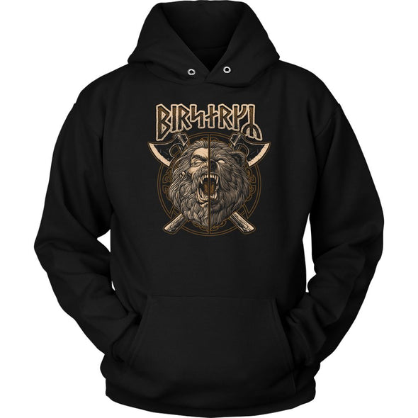 Norse Viking Berserker Runes HoodieT-shirtUnisex HoodieBlackS