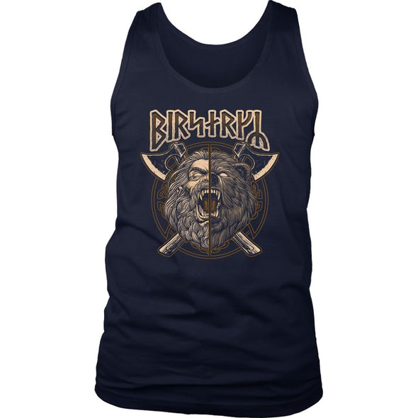 Norse Viking Berserker Runes Mens Tank TopT-shirtDistrict Mens TankNavyS