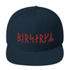 Norse Viking Berserker Runes Snapback HatDark Navy