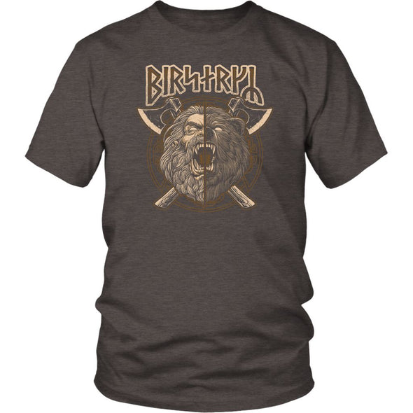 Norse Viking Berserker Runes T-ShirtT-shirtDistrict Unisex ShirtHeather BrownS