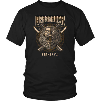 Norse Viking Berserker T-ShirtT-shirtDistrict Unisex ShirtBlackS