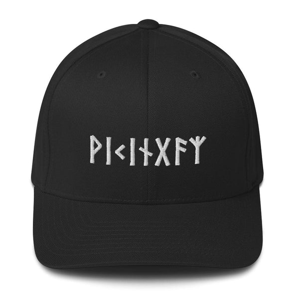 Norse Viking Elder Futhark Runes Flexfit CapBlackS/M