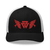 Norse Viking Raven Valknut Trucker CapBlack/ White