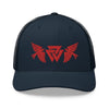 Norse Viking Raven Valknut Trucker CapNavy