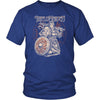 Norse Viking Shield Maiden T-ShirtT-shirtDistrict Unisex ShirtRoyal BlueS