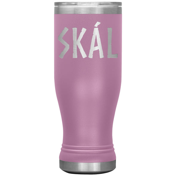 Norse Viking Skál Cheers Etched Tumbler 20ozTumblersLight Purple