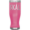 Norse Viking Skál Cheers Etched Tumbler 20ozTumblersPink