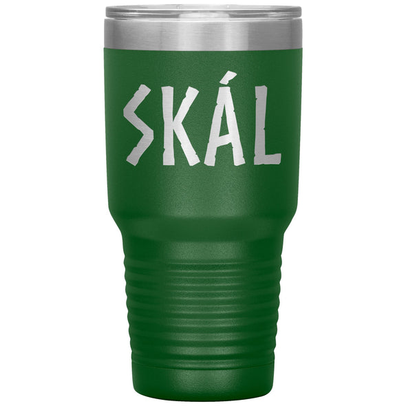 Norse Viking Skál Etched Tumbler 30ozTumblersGreen