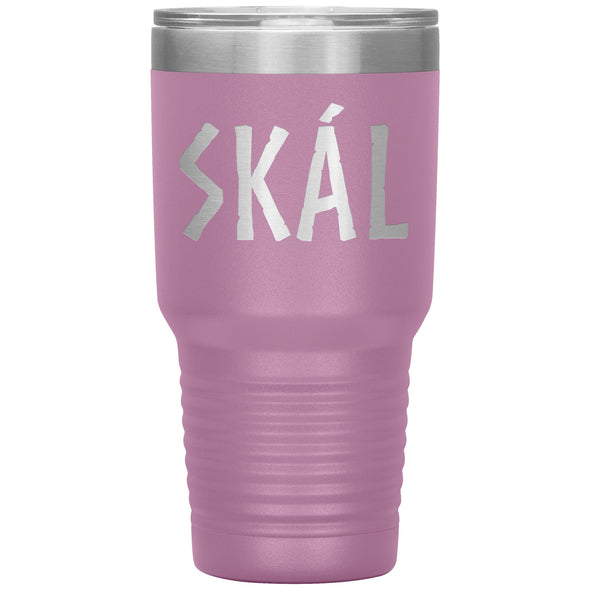 Norse Viking Skál Etched Tumbler 30ozTumblersLight Purple