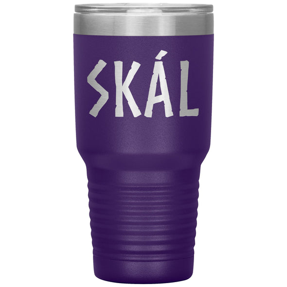 Norse Viking Skál Etched Tumbler 30ozTumblersPurple