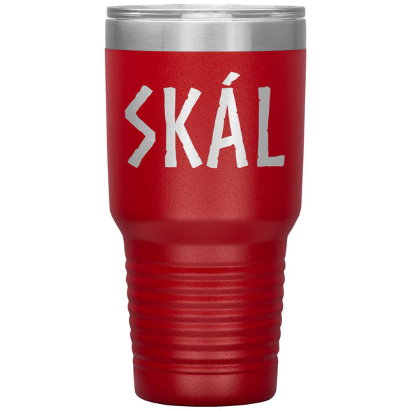 Norse Viking Skál Etched Tumbler 30ozTumblersRed