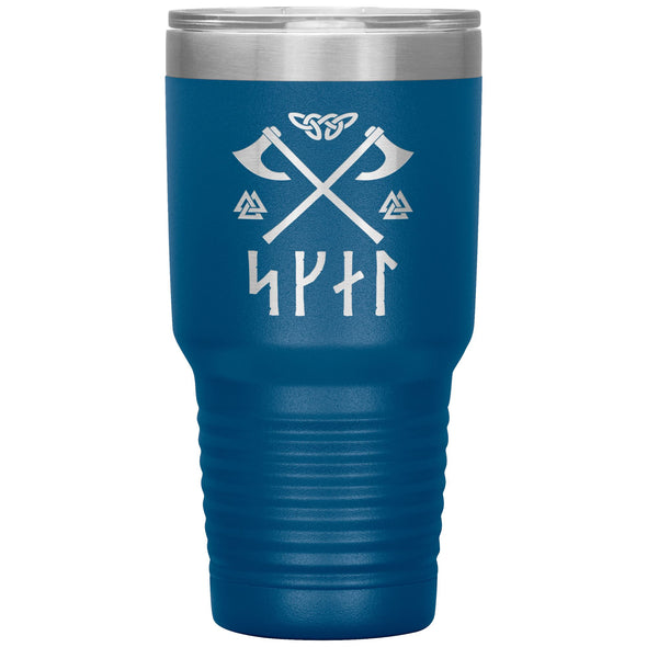 Norse Viking Skál Runes Tumbler 30ozTumblersBlue