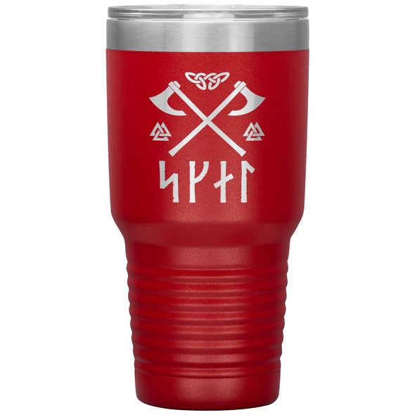 Norse Viking Skál Runes Tumbler 30ozTumblersRed