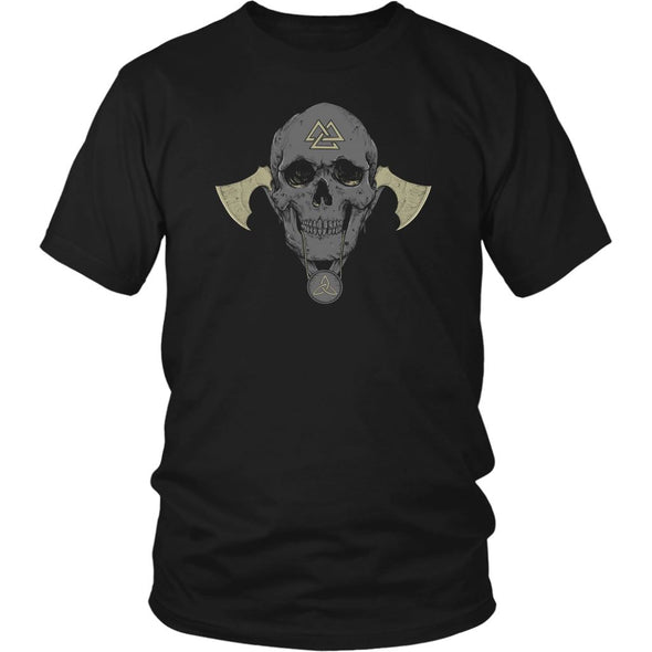 Norse Viking Skull Valknut T-ShirtT-shirtDistrict Unisex ShirtBlackS