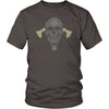 Norse Viking Skull Valknut T-ShirtT-shirtDistrict Unisex ShirtHeather BrownS