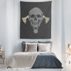 Norse Viking Skull Valknut TapestryTapestries