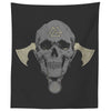 Norse Viking Skull Valknut TapestryTapestries60" x 50"