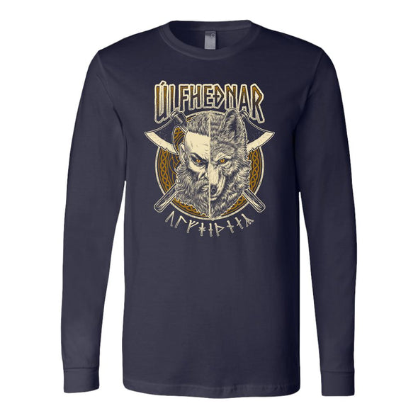 Norse Viking Ulfhednar Long Sleeve ShirtT-shirtCanvas Long Sleeve ShirtNavyS