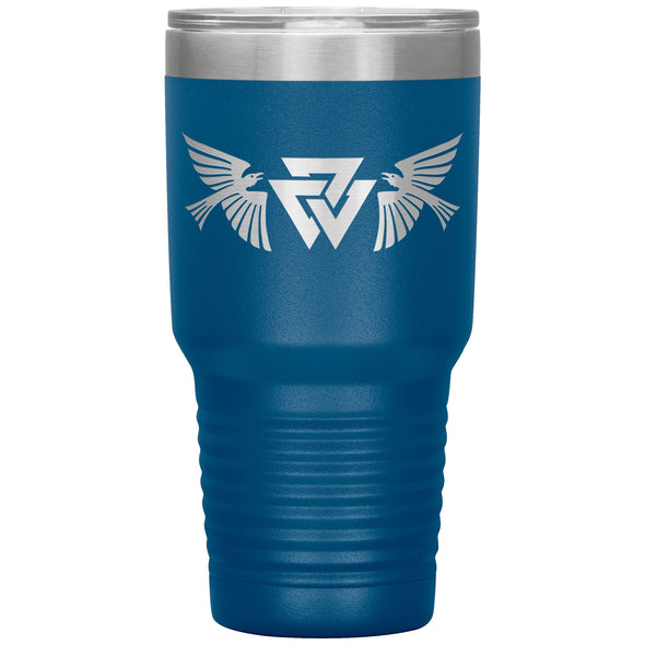 Norse Viking Valknut Ravens Tumbler 30ozTumblersBlue