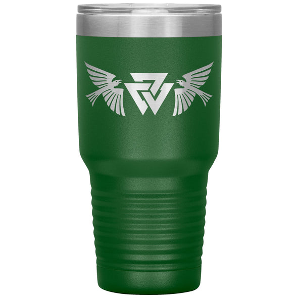 Norse Viking Valknut Ravens Tumbler 30ozTumblersGreen