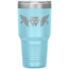 Norse Viking Valknut Ravens Tumbler 30ozTumblersLight Blue